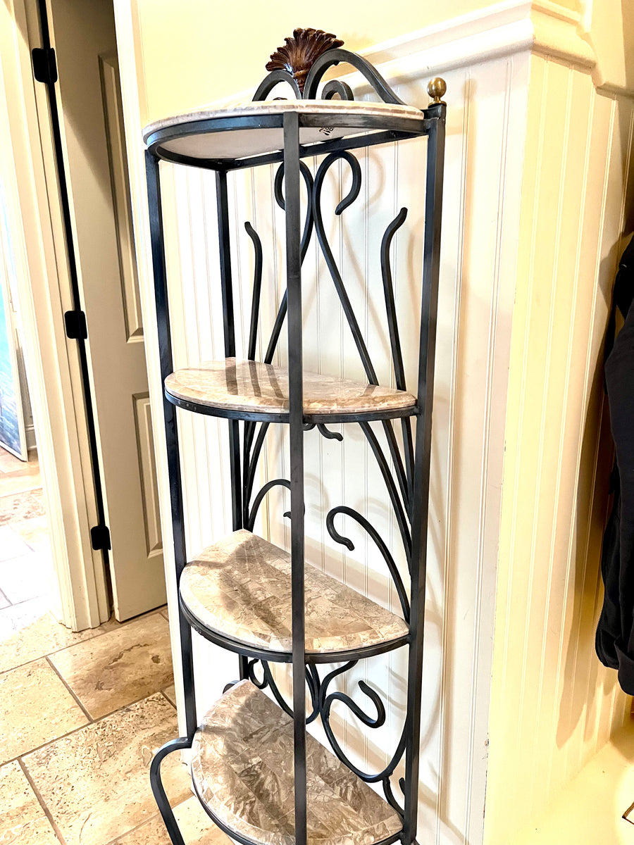 Wrought Iron Shelving Unit