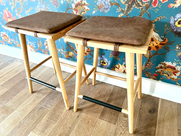 Pair of Bryseida Solid Wood 24" Counter Stools NEW