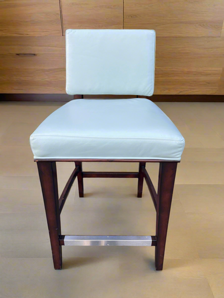 Hickory Chair Shelby Leather Counter Stool