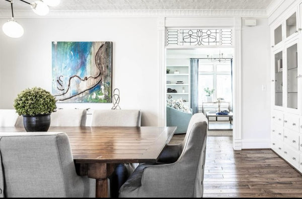 Solid Alderwood Custom Made Plank Dining Table