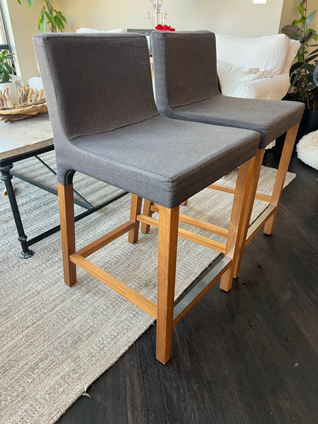 Pair of Blu Dot Knicker Counter Height Bar Stools