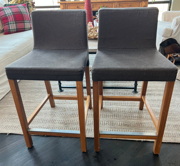 Pair of Blu Dot Knicker Counter Height Bar Stools