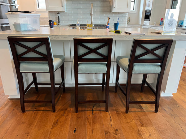 Hickory Chair Shelby Leather Counter Stool