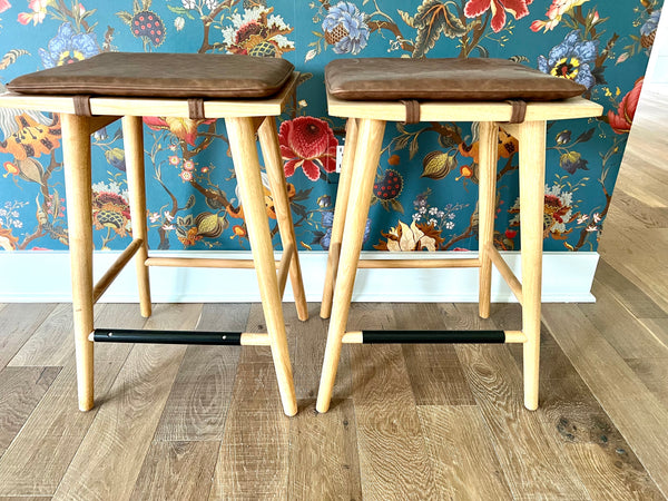 Pair of Bryseida Solid Wood 24" Counter Stools NEW