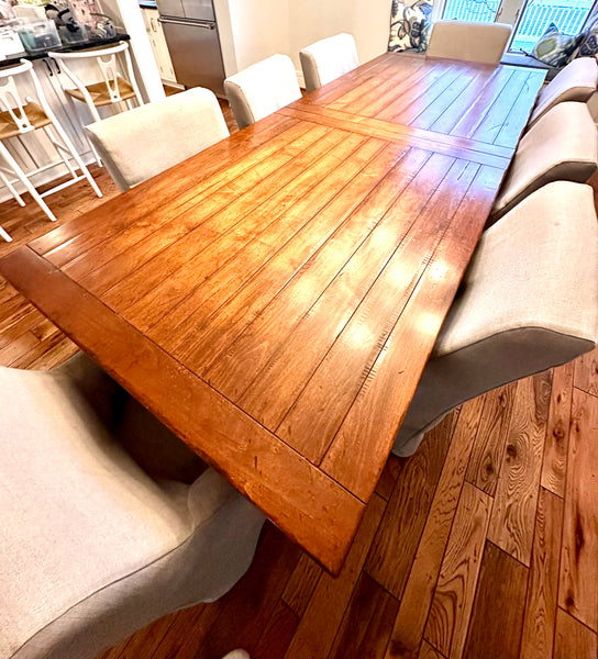 Solid Alderwood Custom Made Plank Dining Table