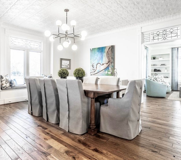 Solid Alderwood Custom Made Plank Dining Table