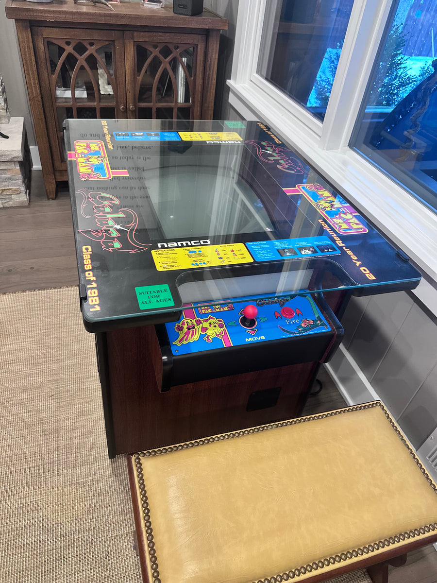 NAMCO 20 Year Reunion MS Pacman Galaga Sitdown Cocktail Arcade