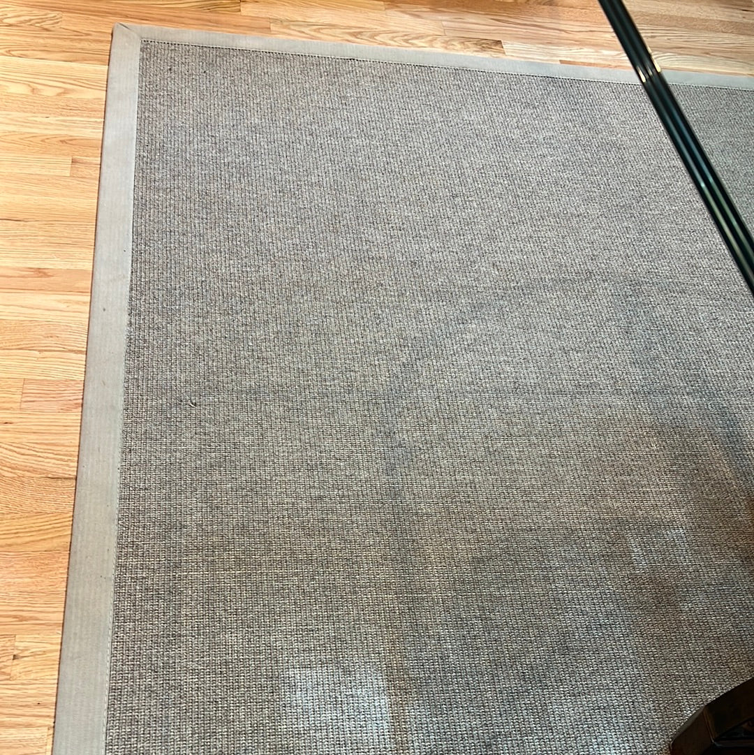 Crate & Barrel Sisal Linen Area Rug KLM Luxury Consignment