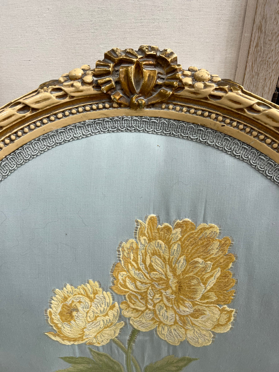 Antique Louis XVI Style Giltwood Silk Armchair, 19th Century – KLM Luxury  Consignment