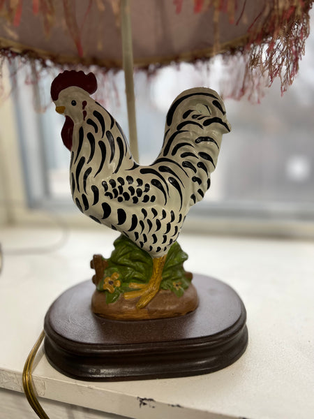 Vintage Rooster Lamp