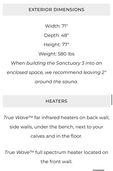 Jacuzzi Clearlight Sanctuary 3 Infrared Sauna