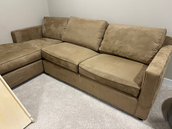 Crate and Barrel Gather 2-Piece Sectional Sofa with Chaise
