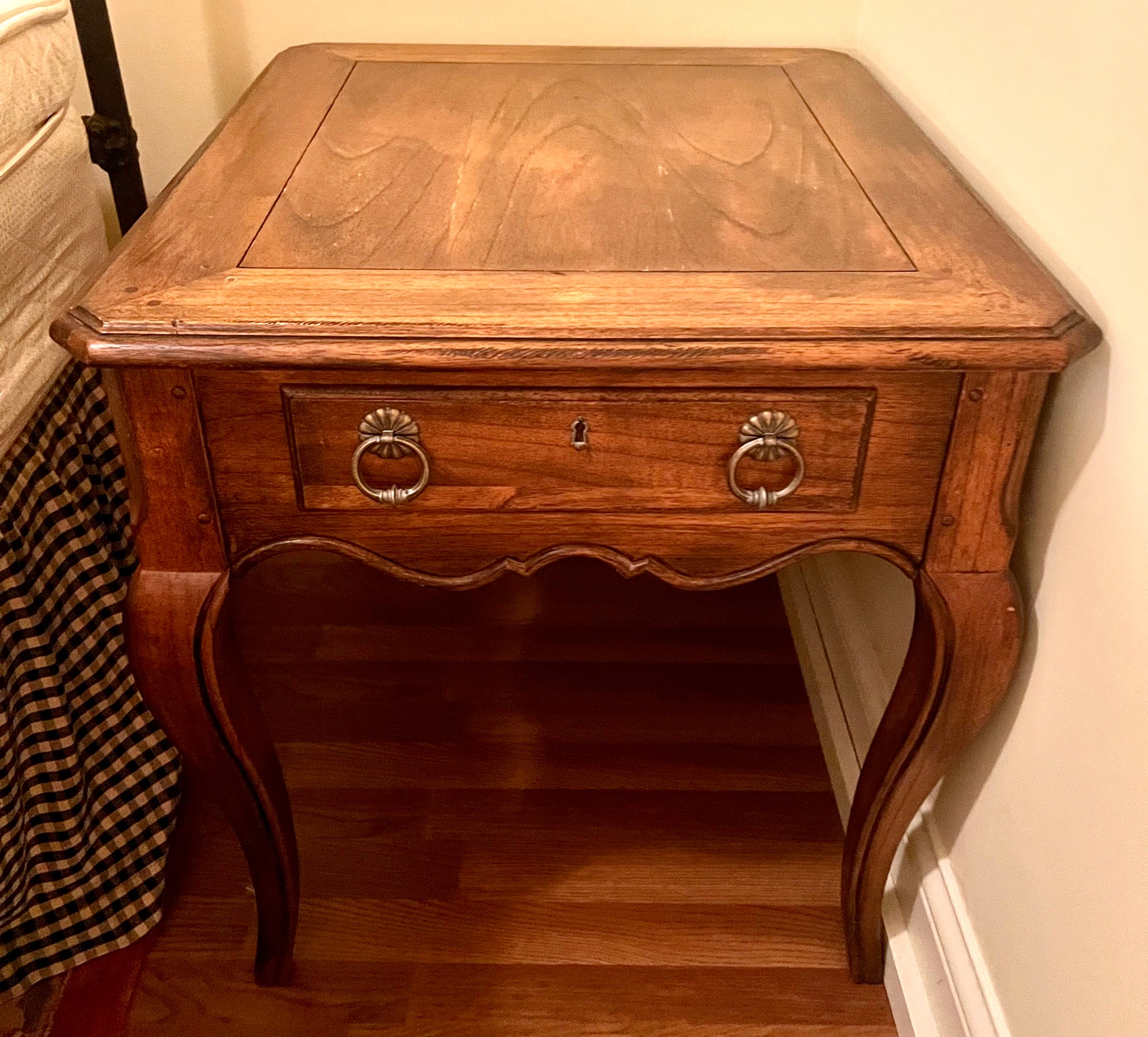 Pair of Hekman Solid Wood End Tables