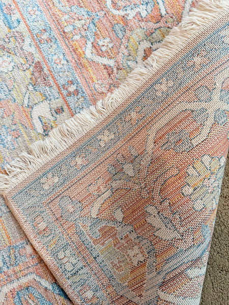 Distressed Persian Style Area Rug
