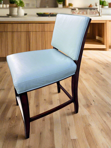 Hickory Chair Shelby Leather Counter Stool