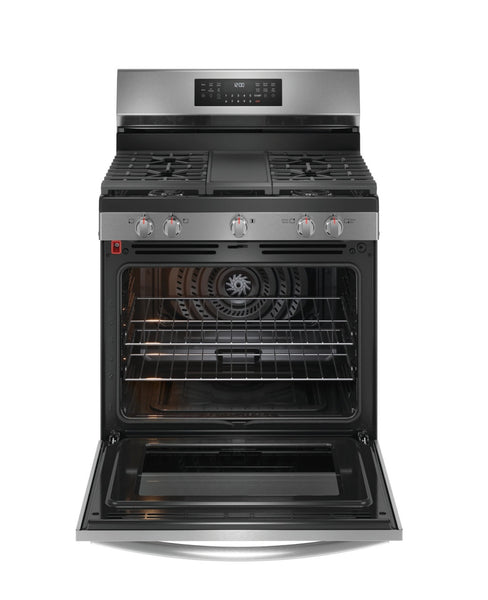 Frigidaire Gallery Black Stainless Gas 5 Burner 30" Range