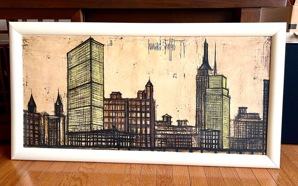 Original Art by Bernard Buffet Titled "Skyline of New York" 1958