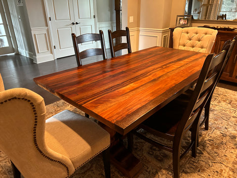 Pottery Barn Reclaimed Wood Trestle Dining Table