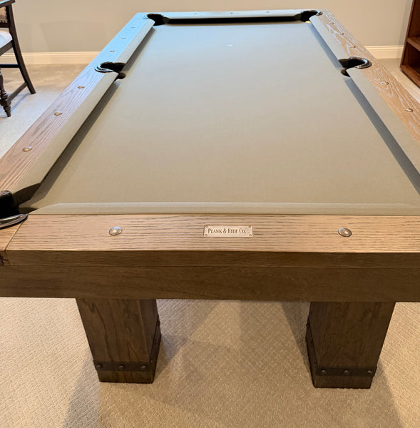 Plank & Hide Morse Slate 7’ Pool Billiard Table