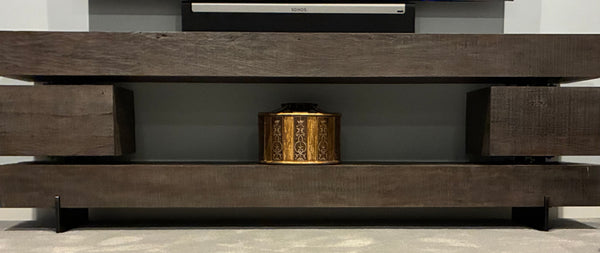 RESTORATION HARDWARE Monterey Open Media Console Cabinet