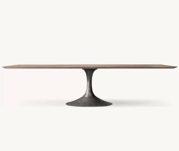 RESTORATION HARDWARE Aero Rectangular Dining Table and 8 Morgan Dining Chairs