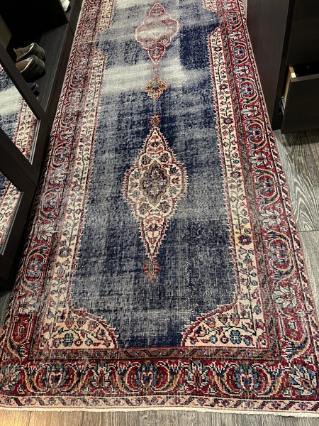 Vintage Over Dyed Turkish Runner Rug