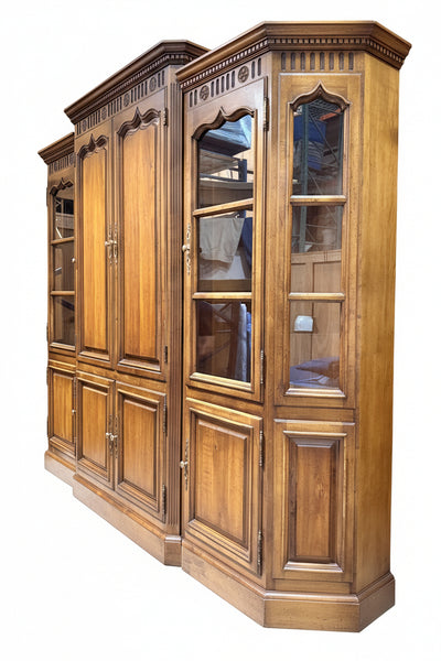 Vintage Solid Wood 3 Piece Entertainment Center