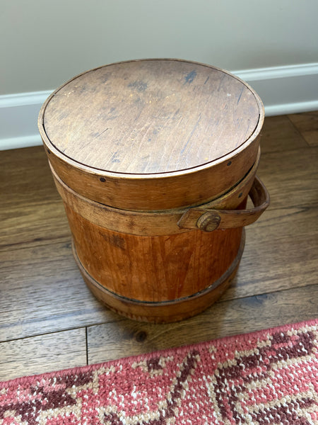 Antique Wood Firkin Bucket