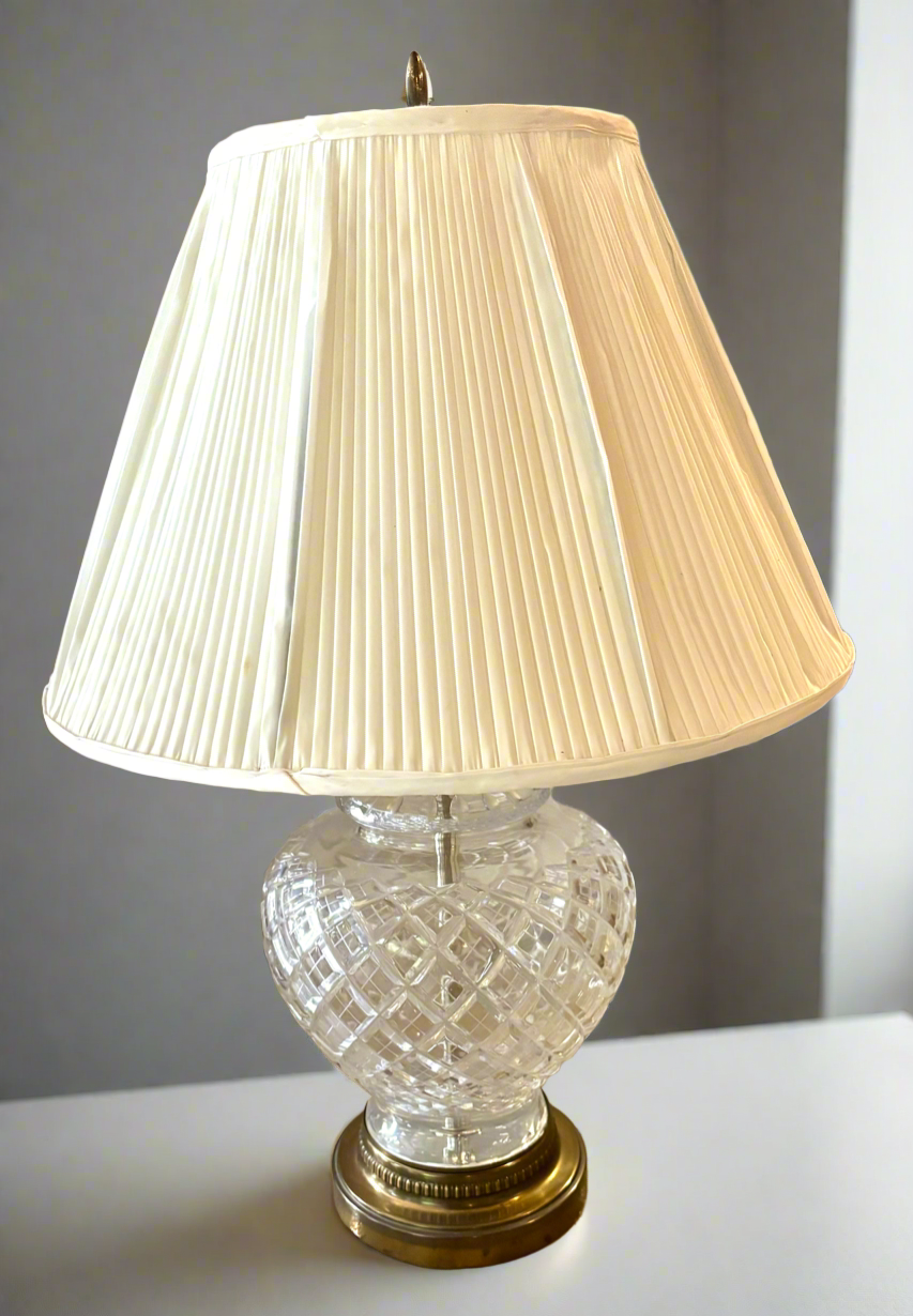 Vintage Waterford Crystal Table Lamp