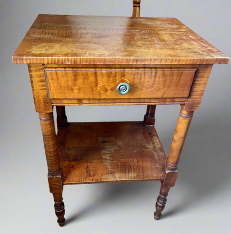 David LeFort Antique Maple Nightstand