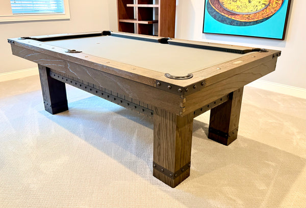 Plank & Hide Morse Slate 7’ Pool Billiard Table