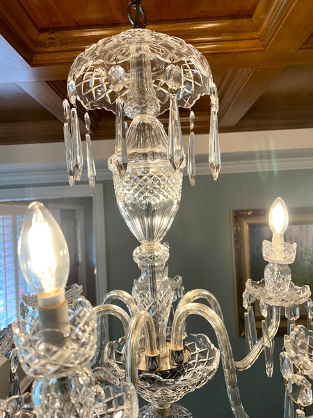 AVOCA WATERFORD Crystal 5 Arm Crystal Chandelier