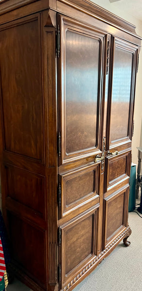 Karges Furniture Country French Walnut Wardrobe Armoire