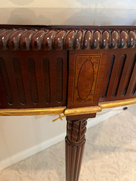 Stickley Furniture John Widdicomb Collection Neo Classical Demilune Console Table