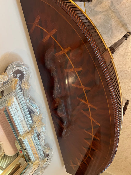 Stickley Furniture John Widdicomb Collection Neo Classical Demilune Console Table