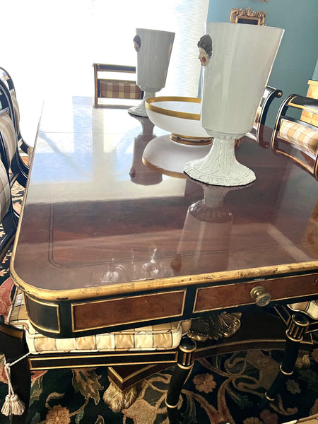 Baker Dining Furniture Black, beige, brown, gold