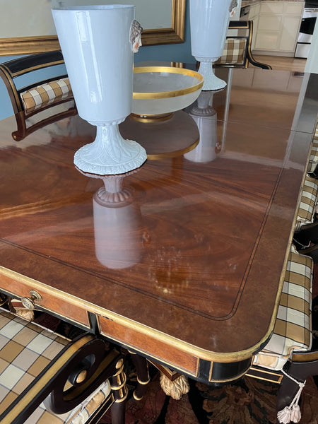 Baker Dining Furniture Black, beige, brown, gold
