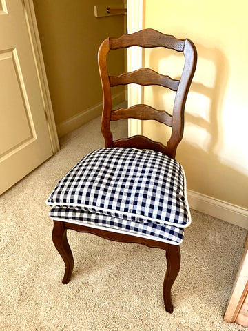 French Country Plaid Side Chair