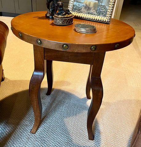 Round Studded Side Table
