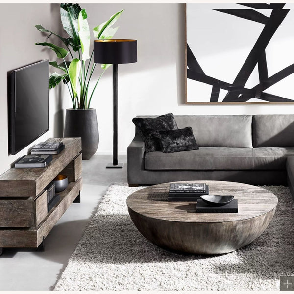 RESTORATION HARDWARE Monterey Open Media Console Cabinet