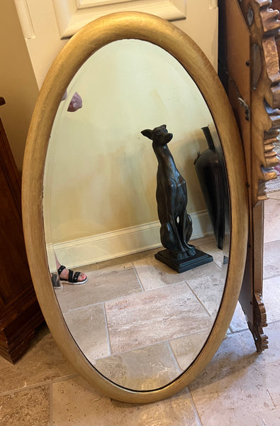 Gold Oval Accent Mirror