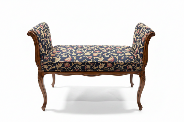 Antique Style French Louis XV Window Bench