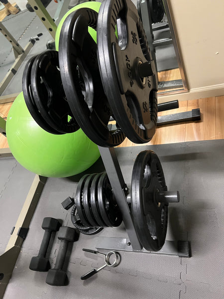 Body-Solid Built for Life Power Rack, Bench and Set of Weight Plates, Stand, and Bar