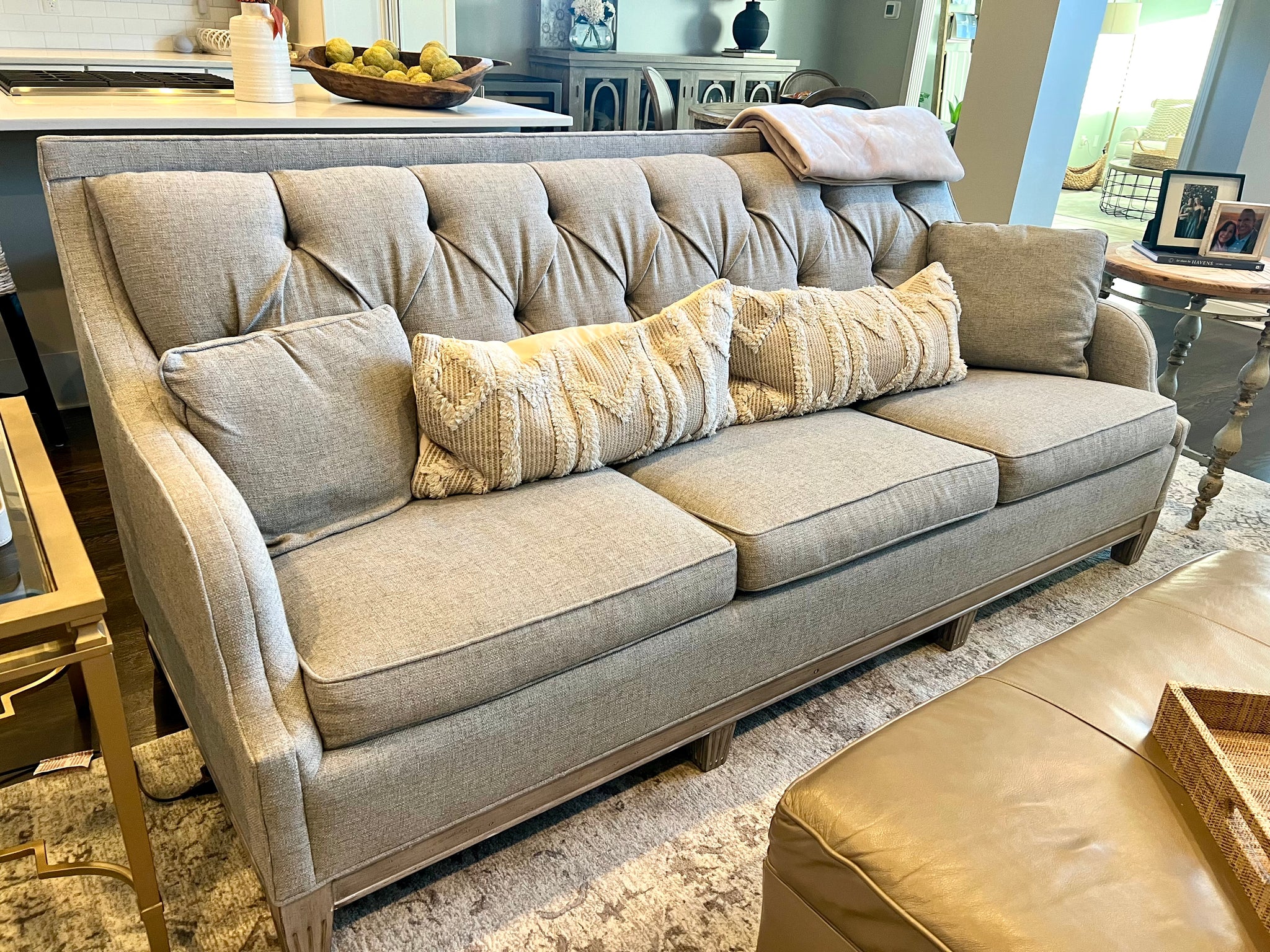 Fairfield Furniture Three Seat Tufted Sofa