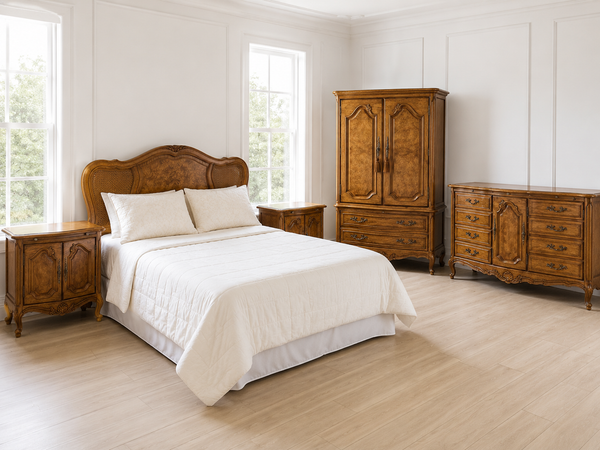 Thomasville Vintage French Provincial King 6 Piece Bedroom Set