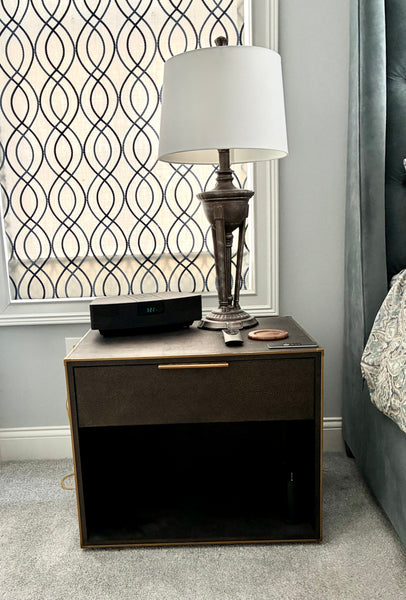 Pair of RESTORATION HARDWARE Machinto Open Nightstands