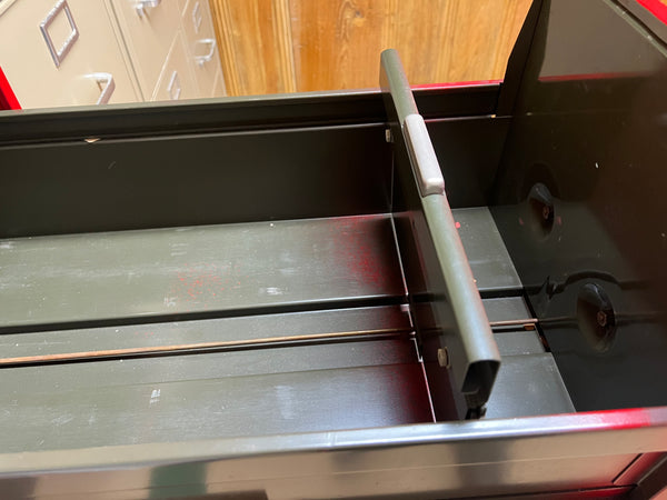 Antique Red File Cabinet