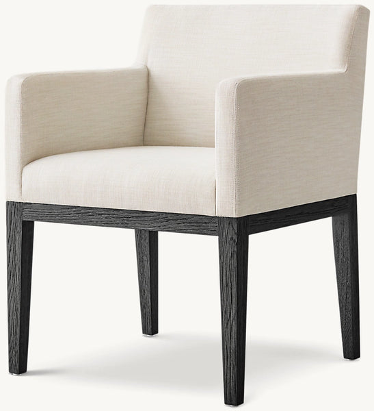 RESTORATION HARDWARE Aero Rectangular Dining Table and 8 Morgan Dining Chairs