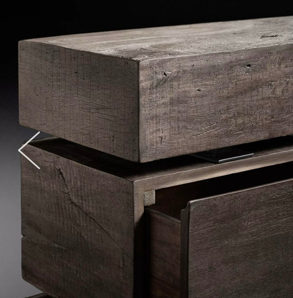 RESTORATION HARDWARE Monterey Open Media Console Cabinet