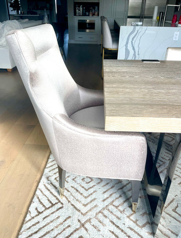 Pair of Caracole Reserved Seating Dining Captain Chairs